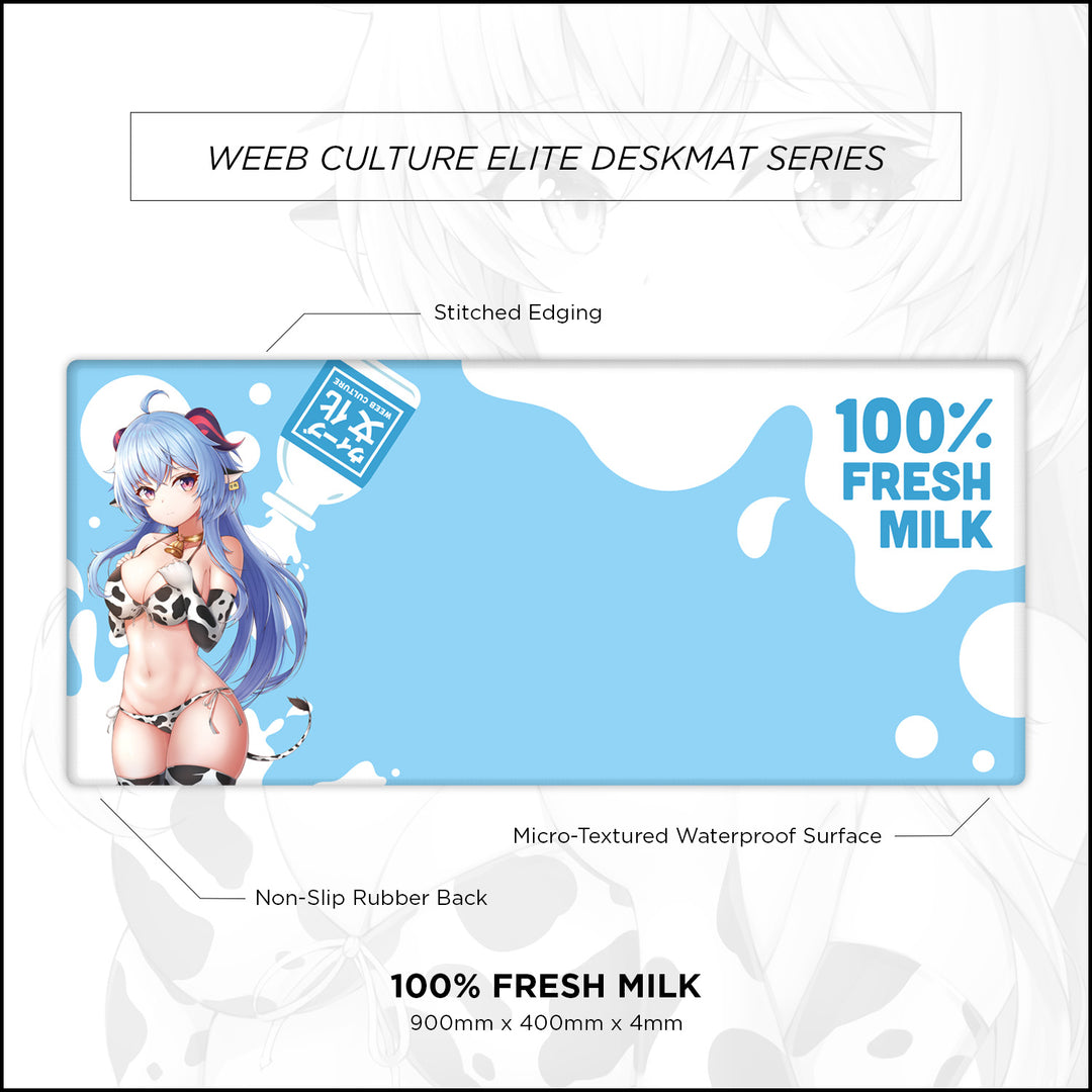 [100%] Fresh Milk Desk Mat