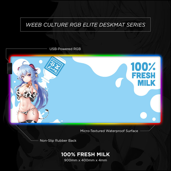 [100%] Fresh Milk Desk Mat