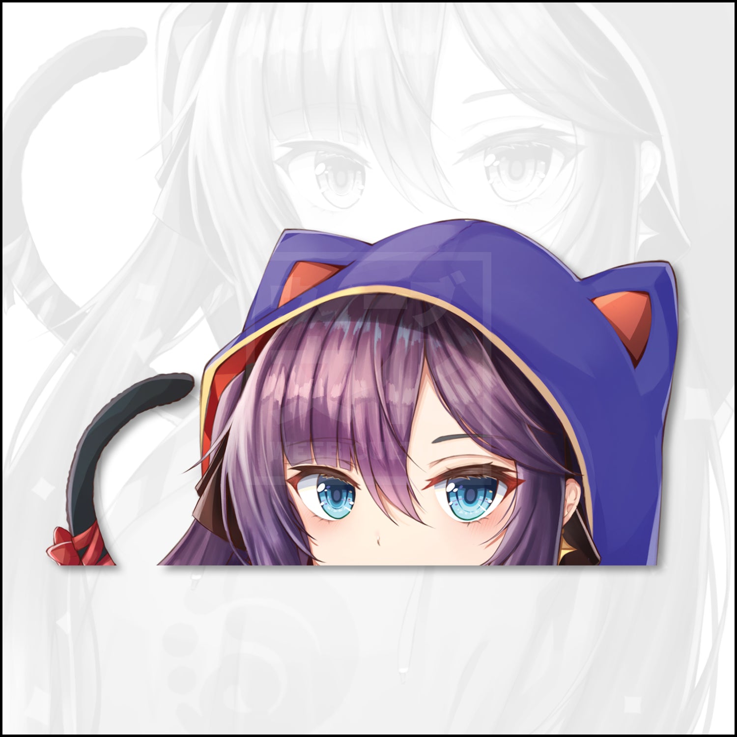 Neko Hoodie Ver. Mona Sticker Weeb Culture