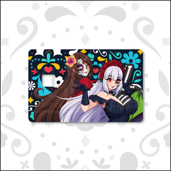 [OC] | Offset X Weeb Culture | Day of the Dead - Ruby &amp; Hana Credit Card Skin
